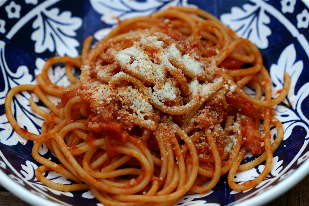 Pasta All 0 Amatriciana Echt Italienisch — Rezepte Suchen