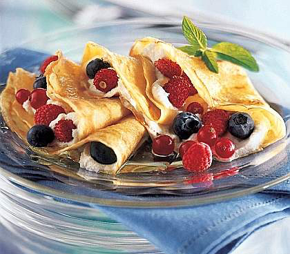 Crepes ai frutti di bosco