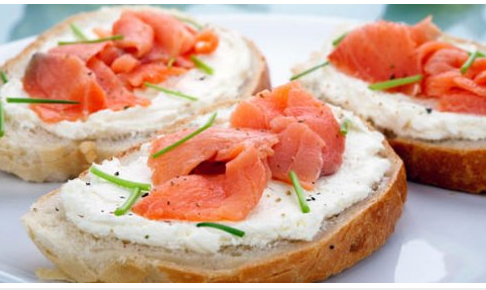 Canapè al salmone