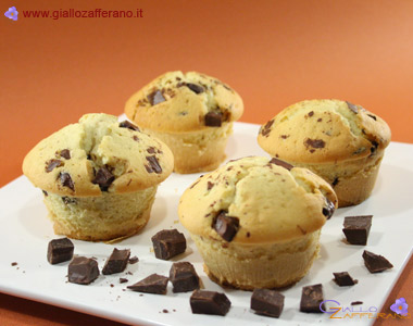 Muffin con gocce di cioccolato