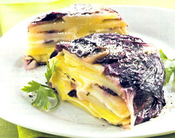 Timballini di radicchio e patate