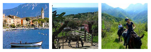 A cavallo sul Lago di Garda