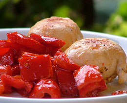 Involtini di tacchino ai peperoni