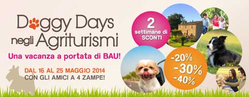 Porta il tuo cane in Agriturismo! 200 Agriturismi per il Doggy Days