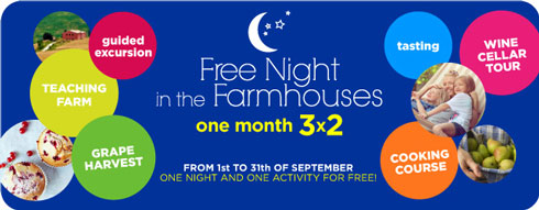 In September, three nights for the price of two in 300 Italian farmhouses