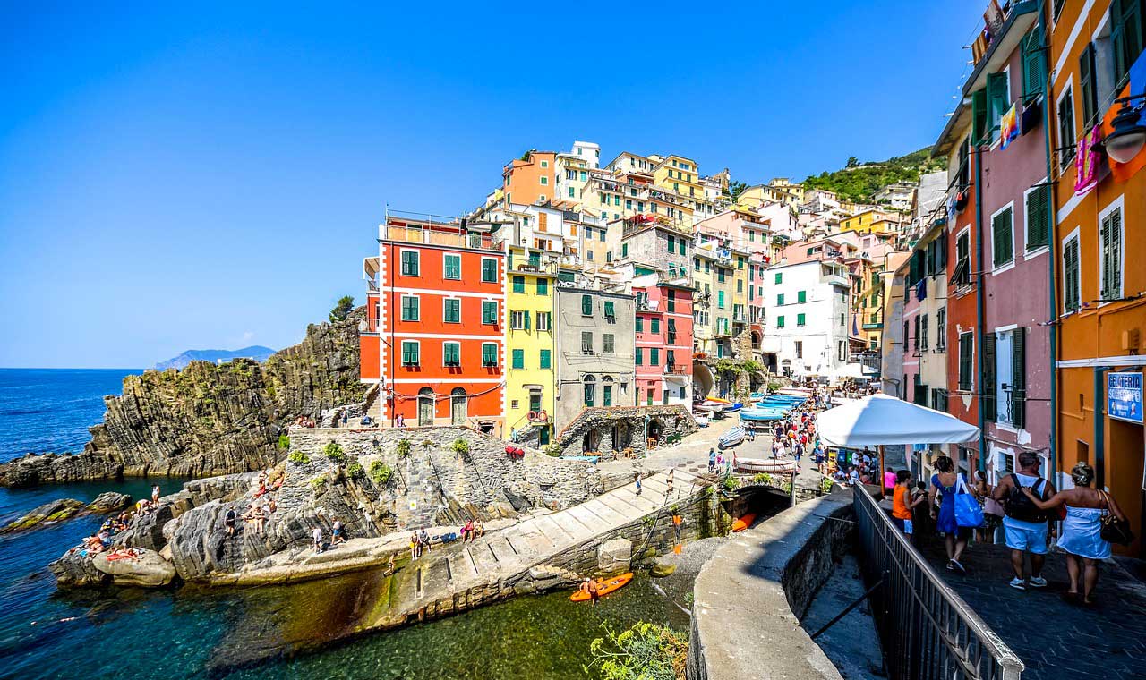 Case colorate e porticciolo di Portofino in Liguria