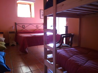 Camera matrimoniale con letto a castello