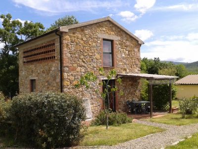 Villa Sarina su due livelli al Podere I Massoni